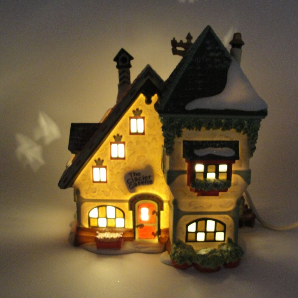 Dept 56 Heritage Village Collection North Pole Series The Glacier Gazette Tested